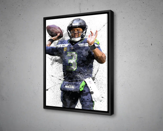 Russell Wilson Canvas Wall Art 