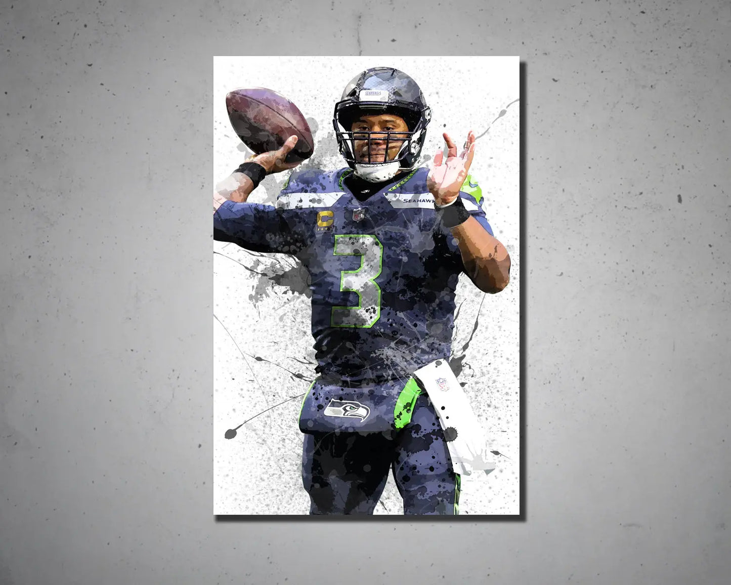 Russell Wilson Canvas Wall Art 