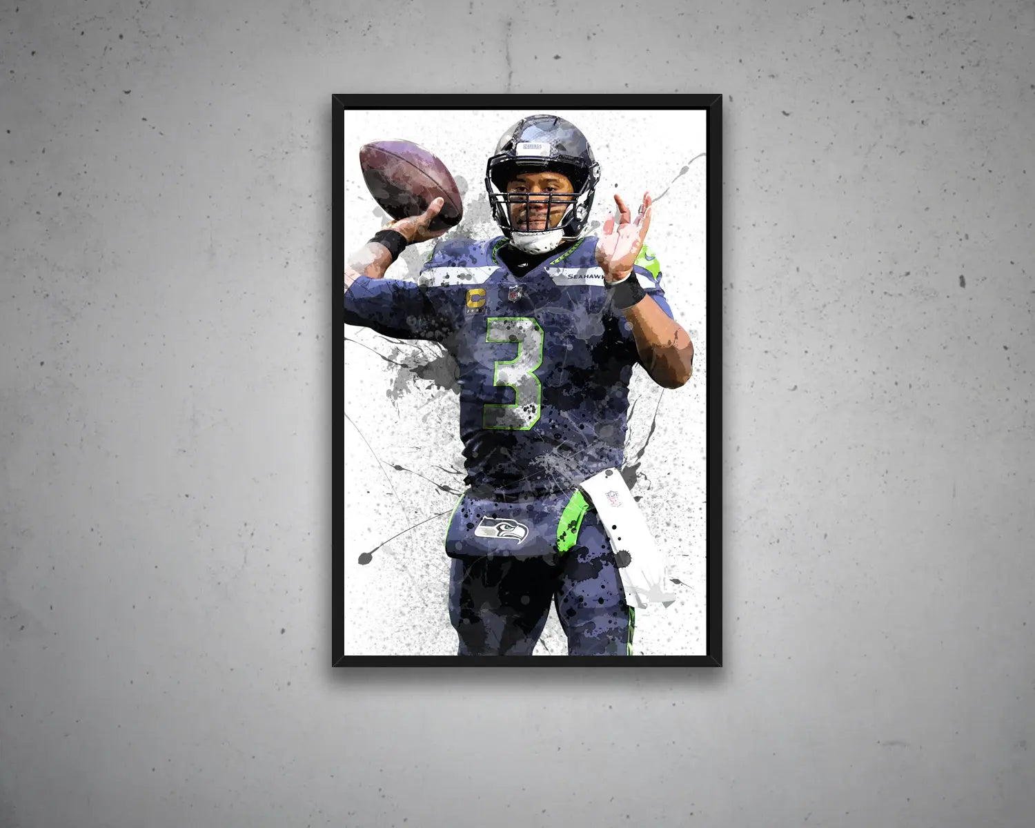 Russell Wilson Canvas Wall Art 