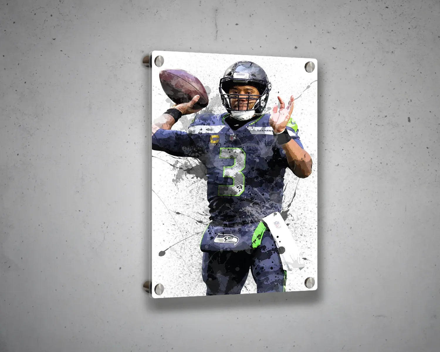Russell Wilson Canvas Wall Art 