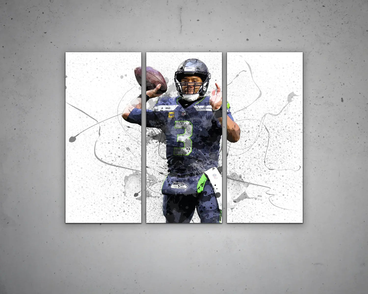 Russell Wilson Canvas Wall Art 