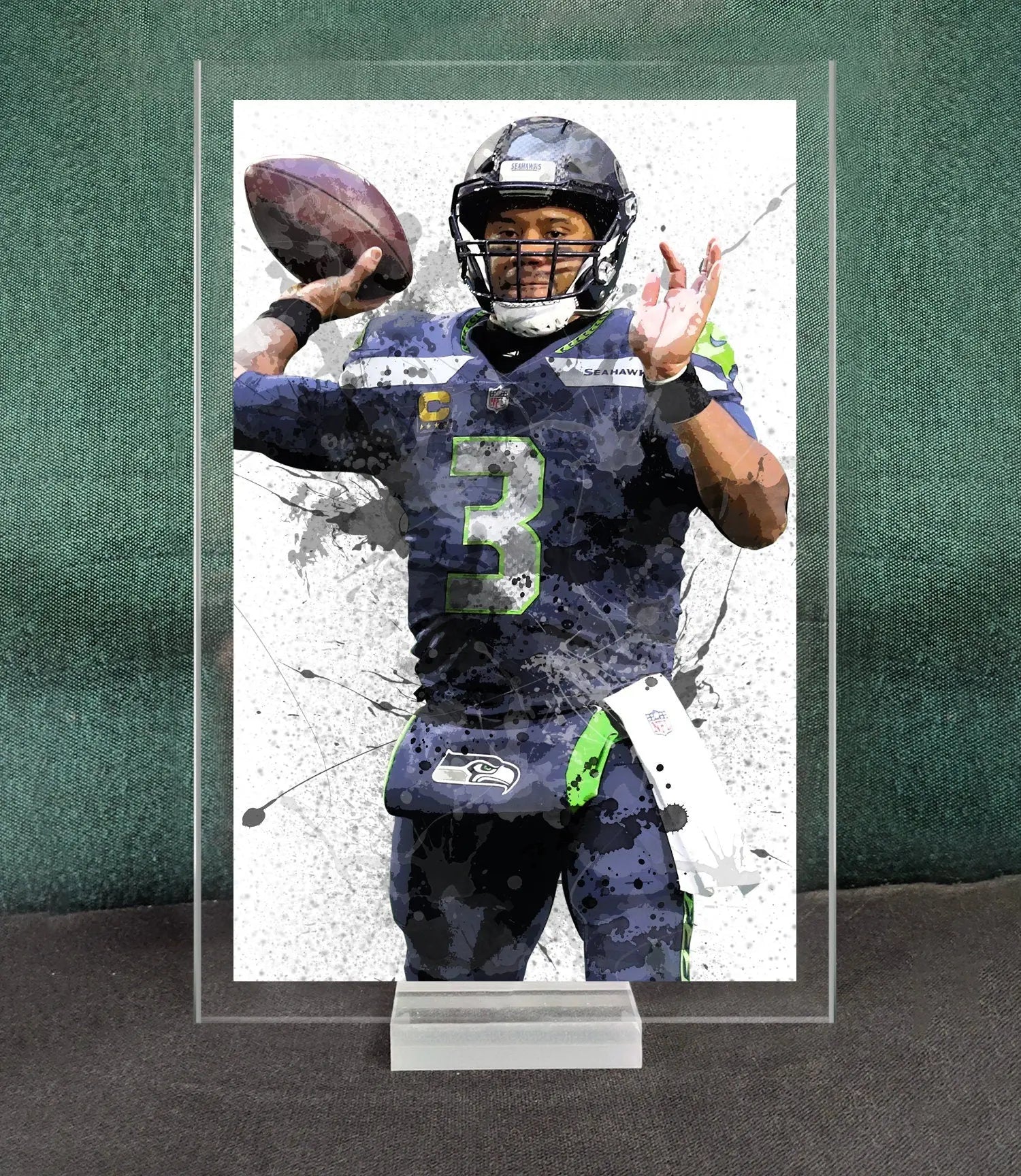 Russell Wilson Splash Effect Acrylic Table Top 