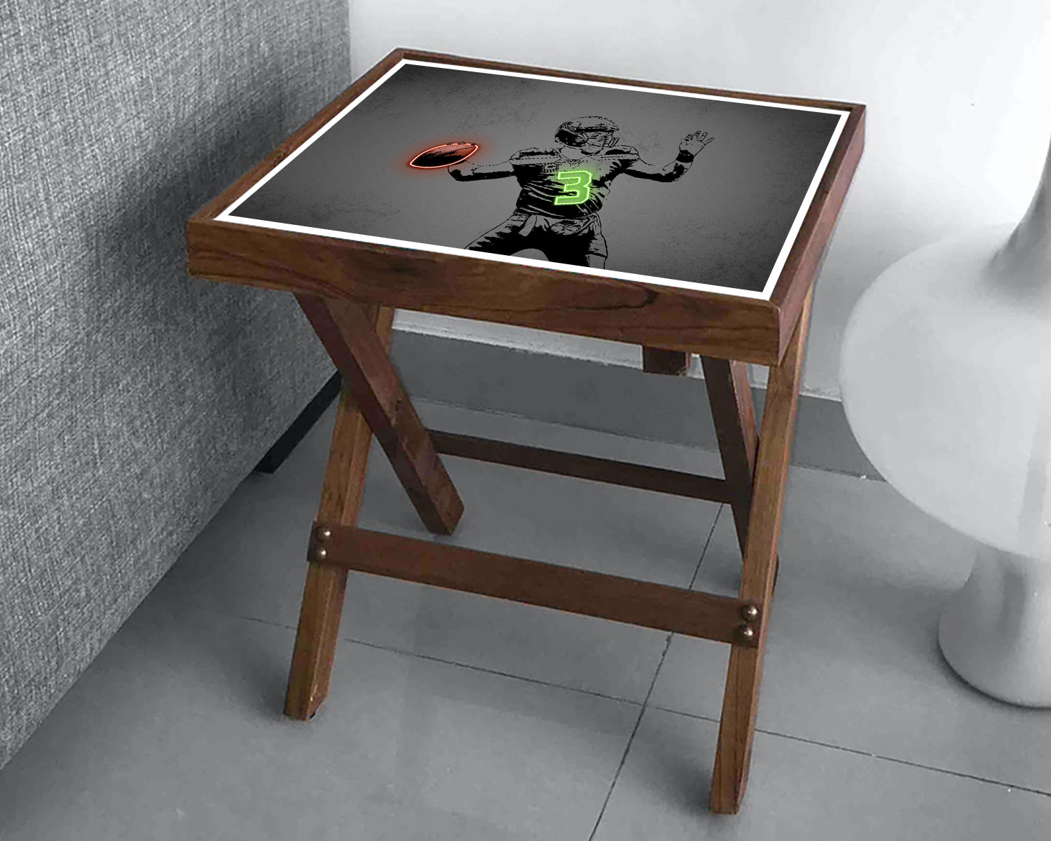 Russell Wilson Neon Effect Coffee and Laptop Table 