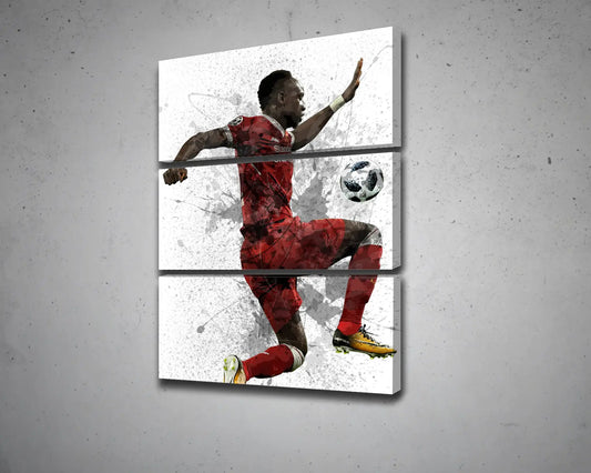 Sadio Mané Splash Effect Canvas Art 