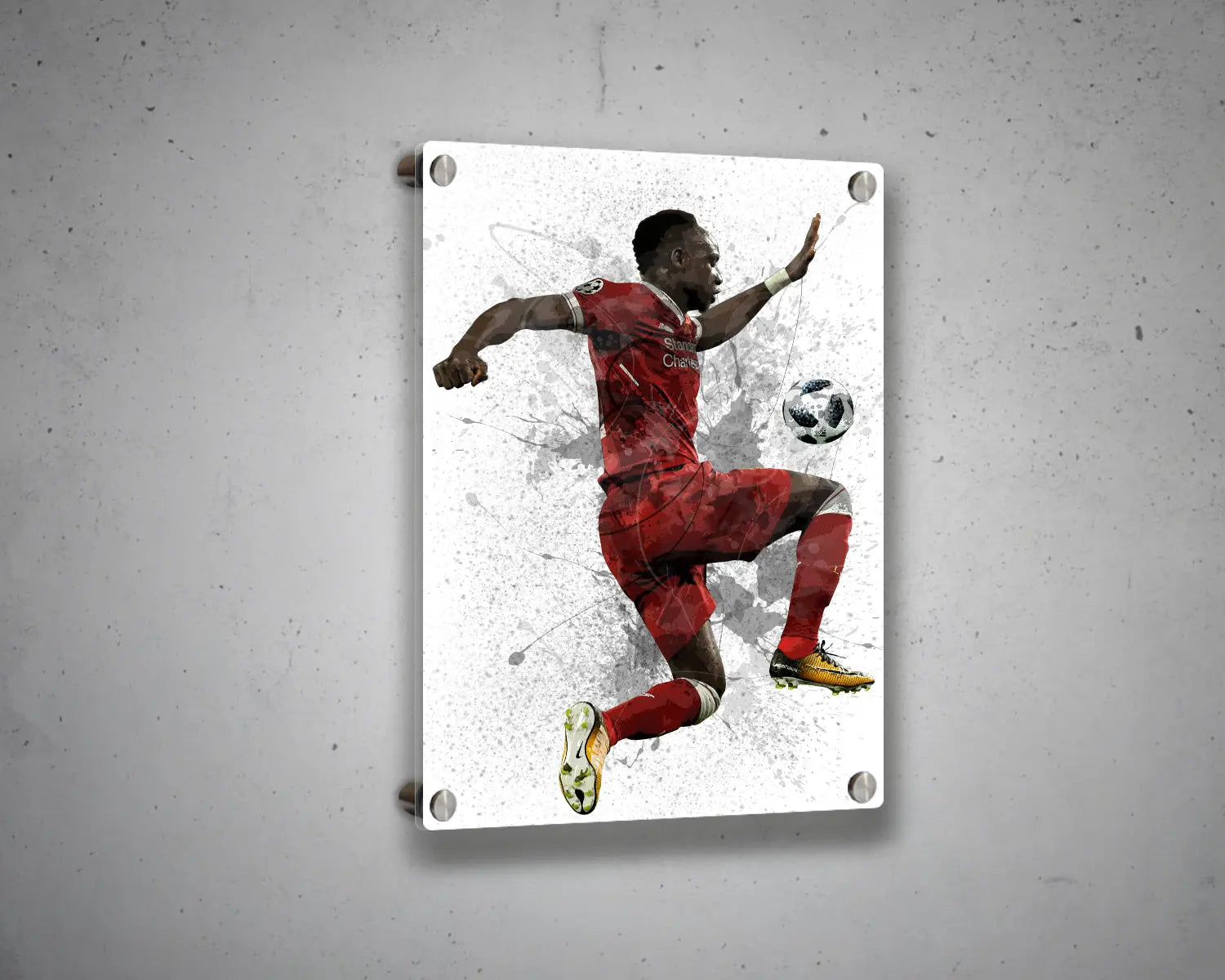 Sadio Mané Splash Effect Canvas Art 