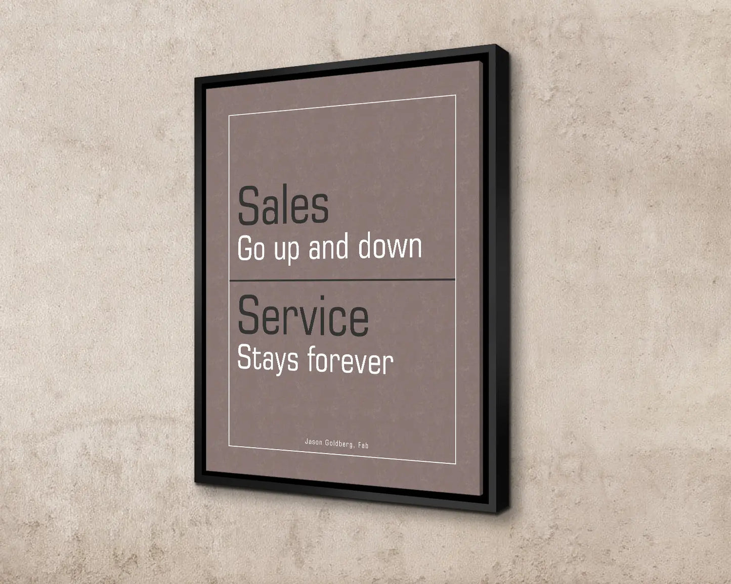 Sales go up and down Canvas Wall Art 