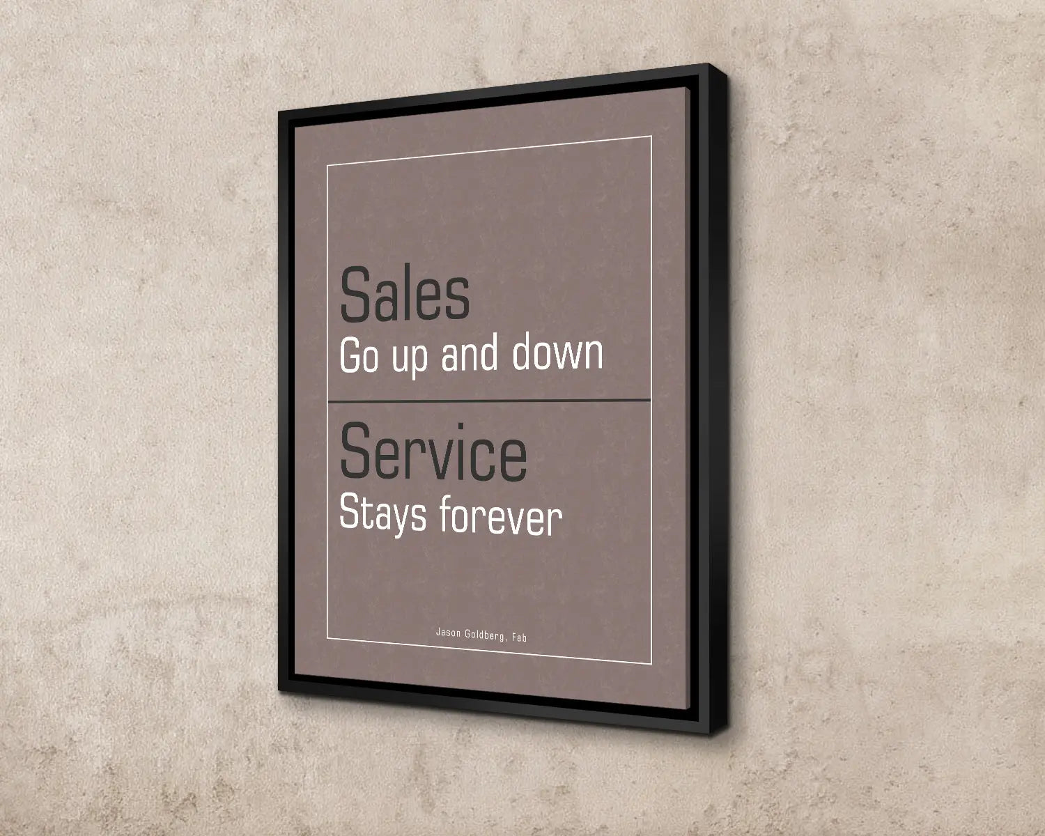Sales go up and down Canvas Wall Art 