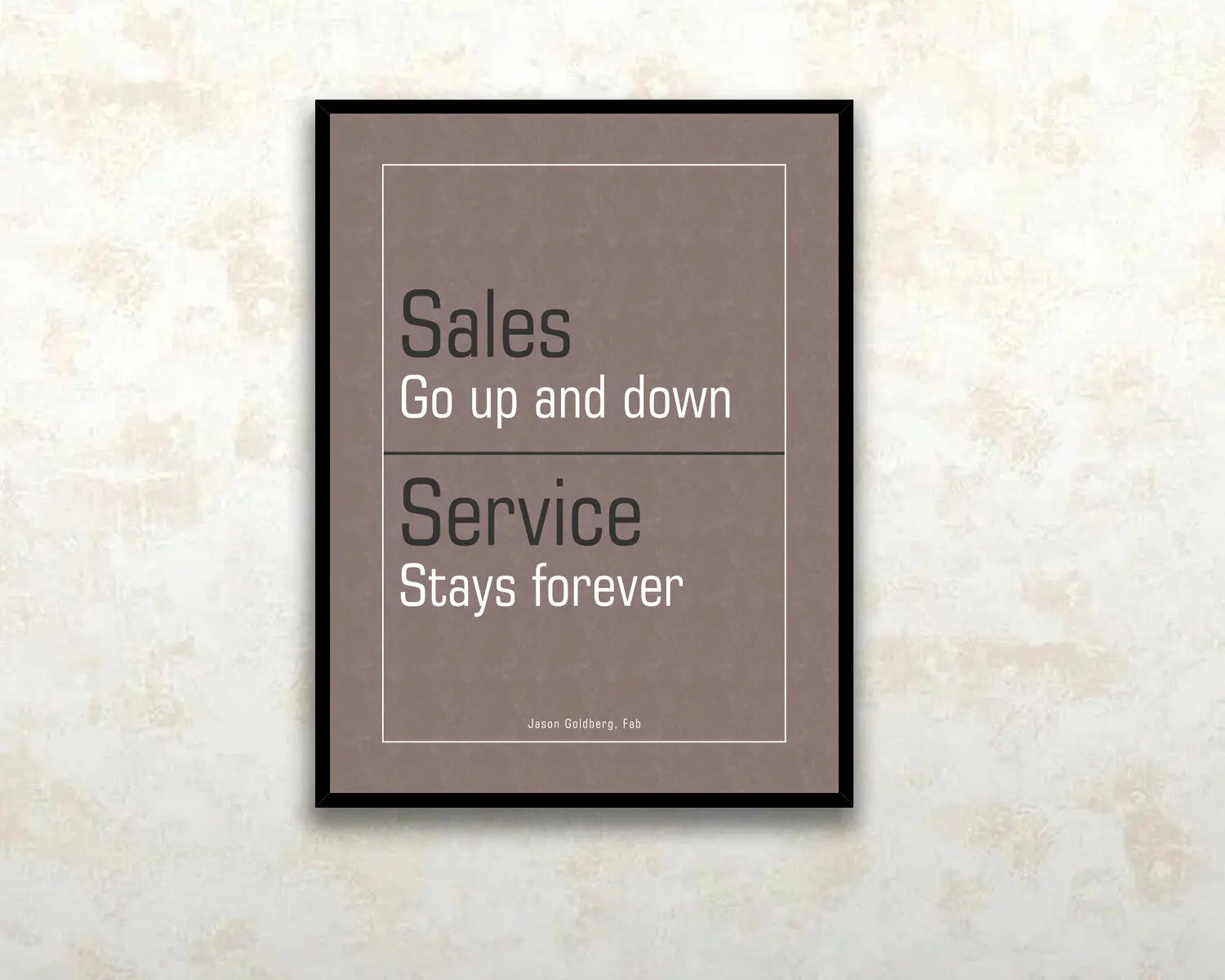 Sales go up and down Canvas Wall Art 