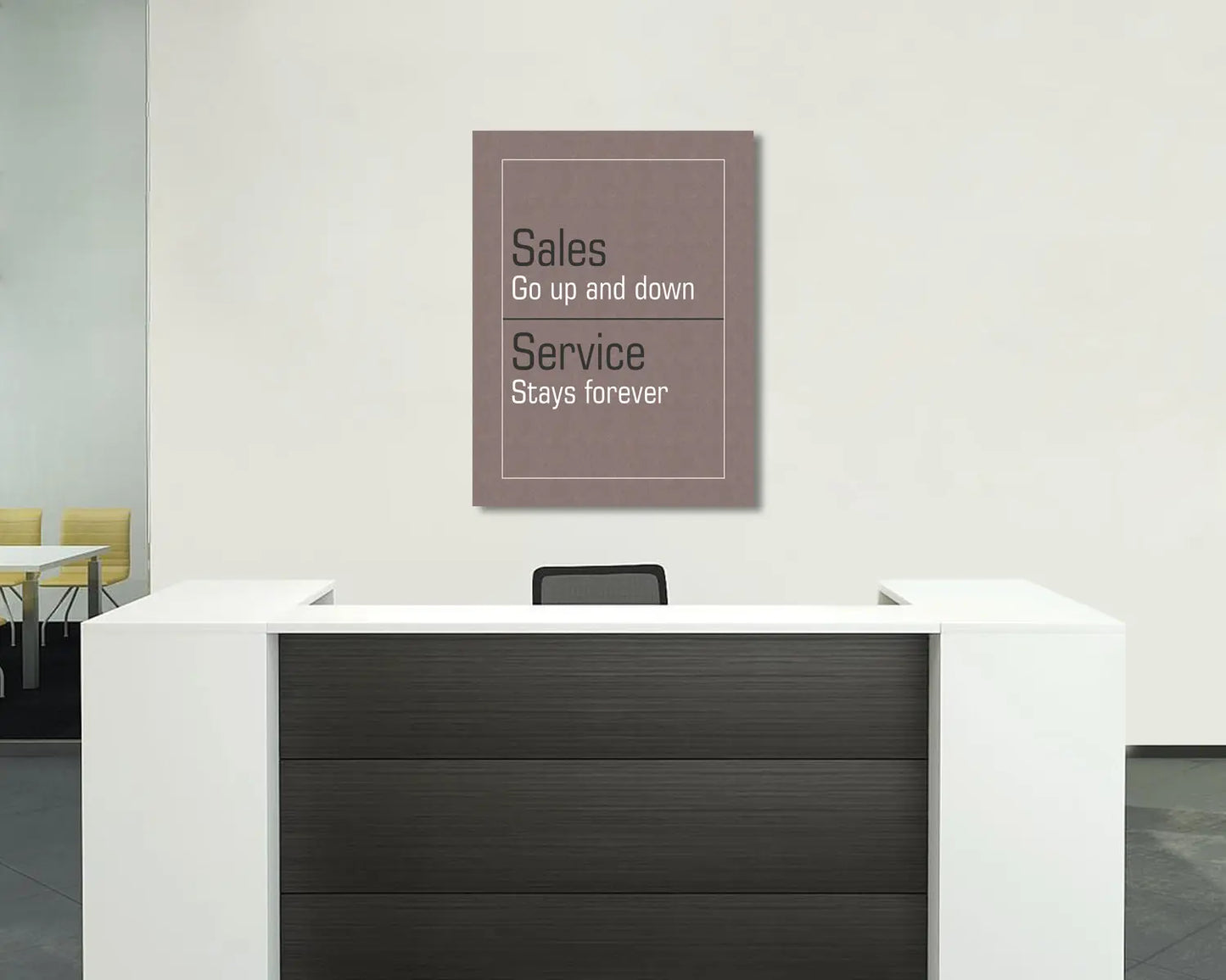 Sales go up and down Canvas Wall Art 
