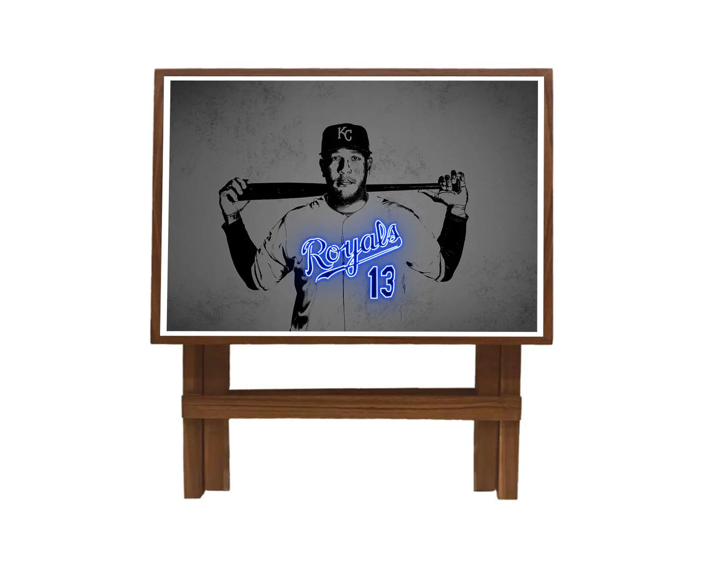 Salvador Pérez Neon Effect Coffee and Laptop Table 