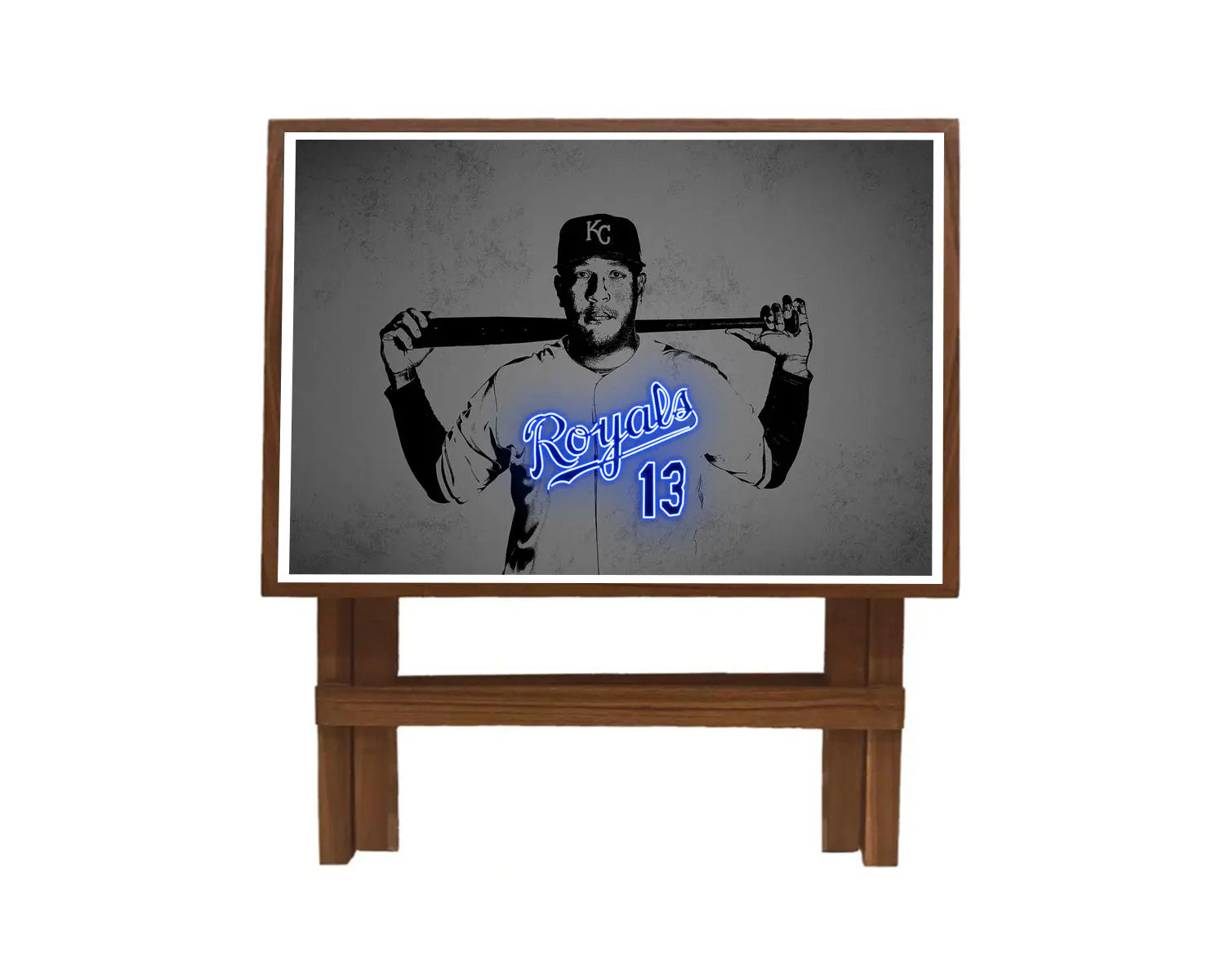 Salvador Pérez Neon Effect Coffee and Laptop Table 