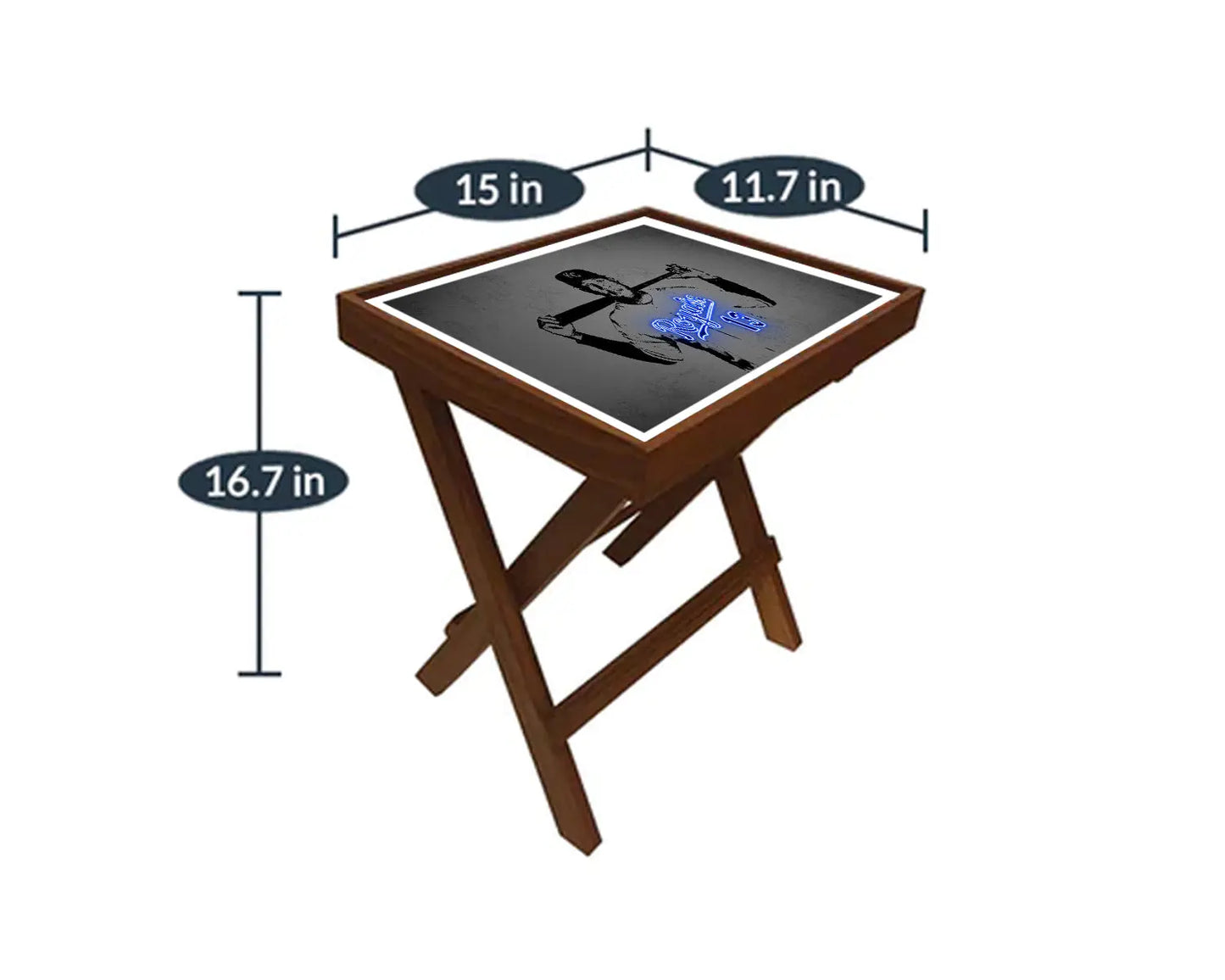 Salvador Pérez Neon Effect Coffee and Laptop Table 