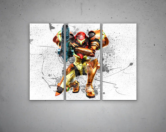 Samus Splash Effect Canvas Art 