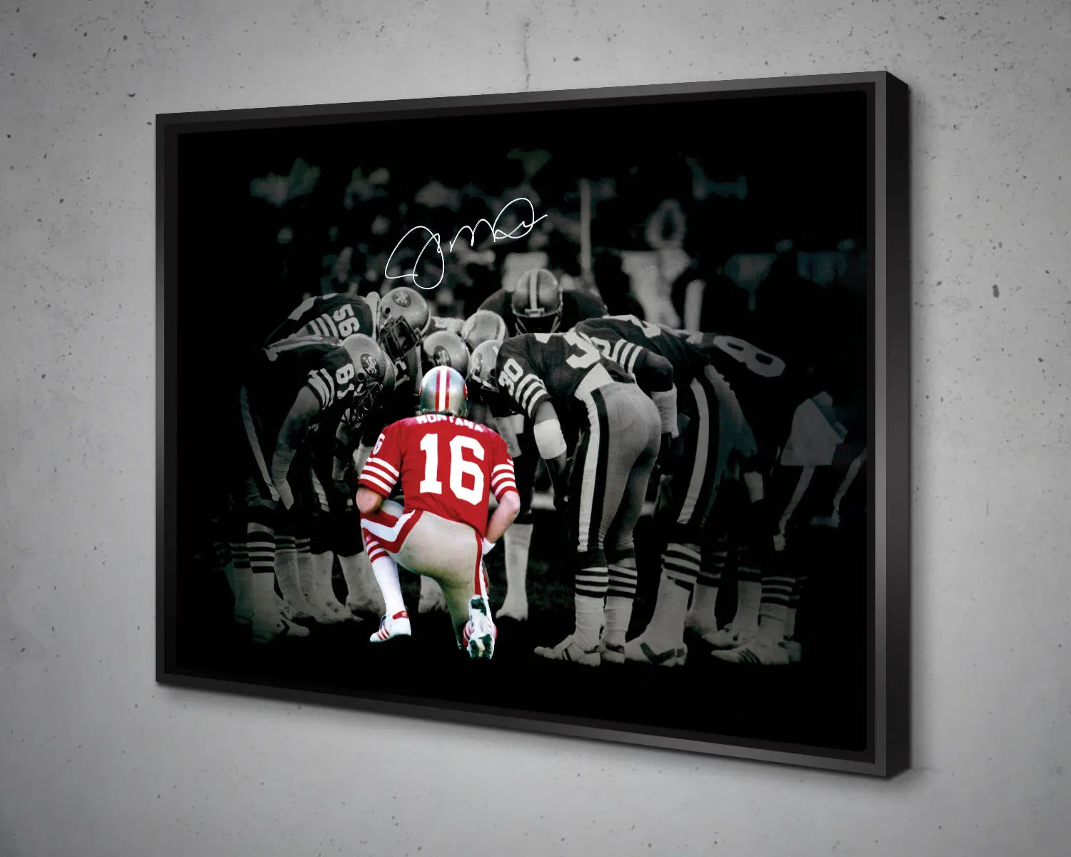 San Francisco 49ers Black & White Canvas Art 