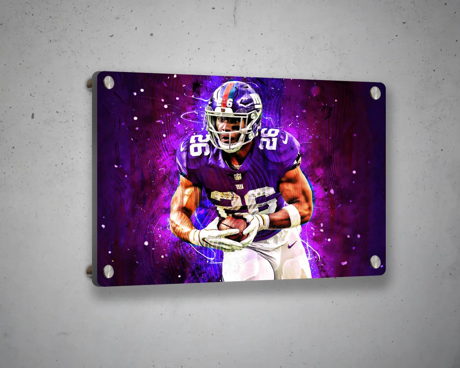 Saquon Barkley Multicolour Wall Art 