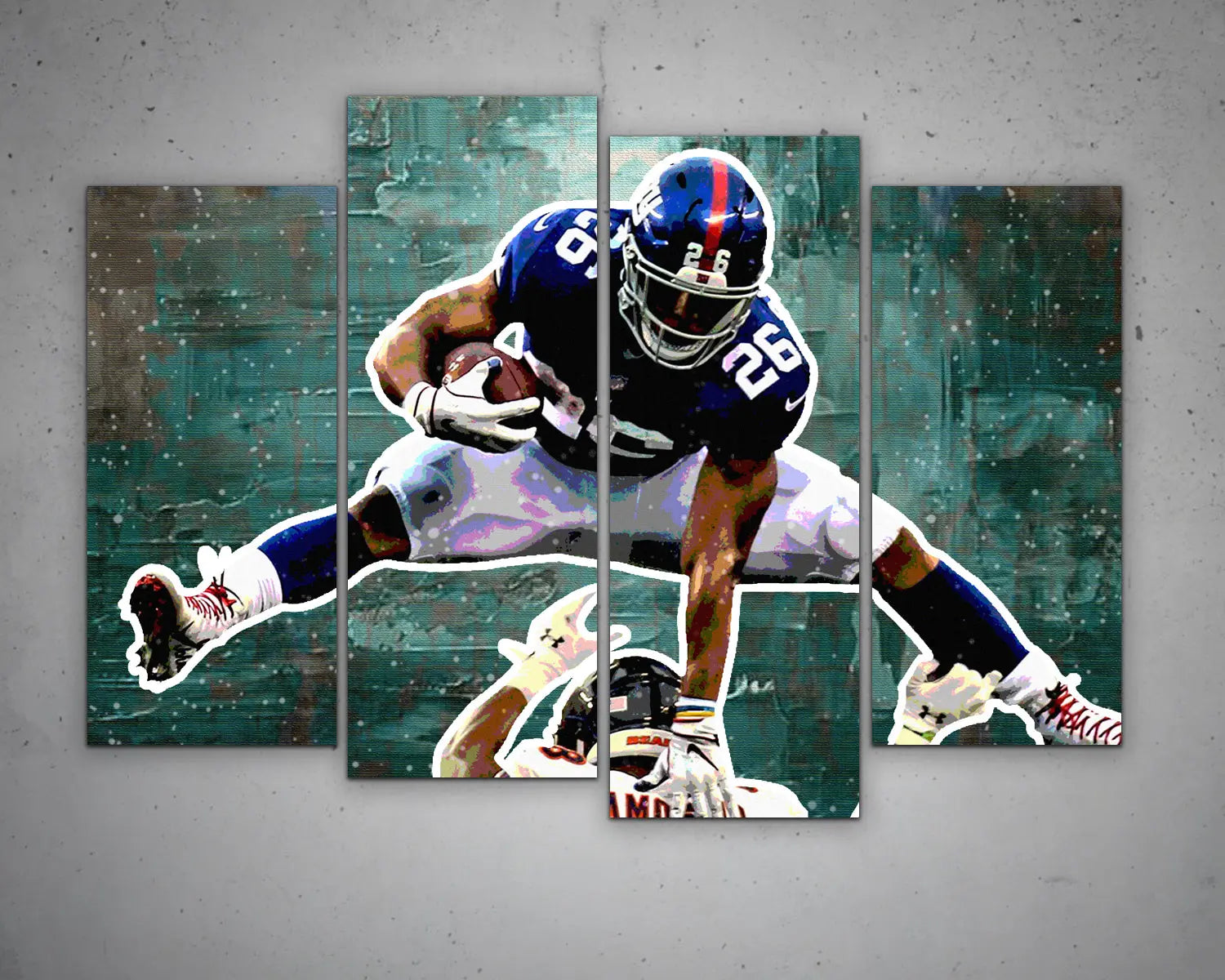 Saquon Barkley Multicolour Wall Art 