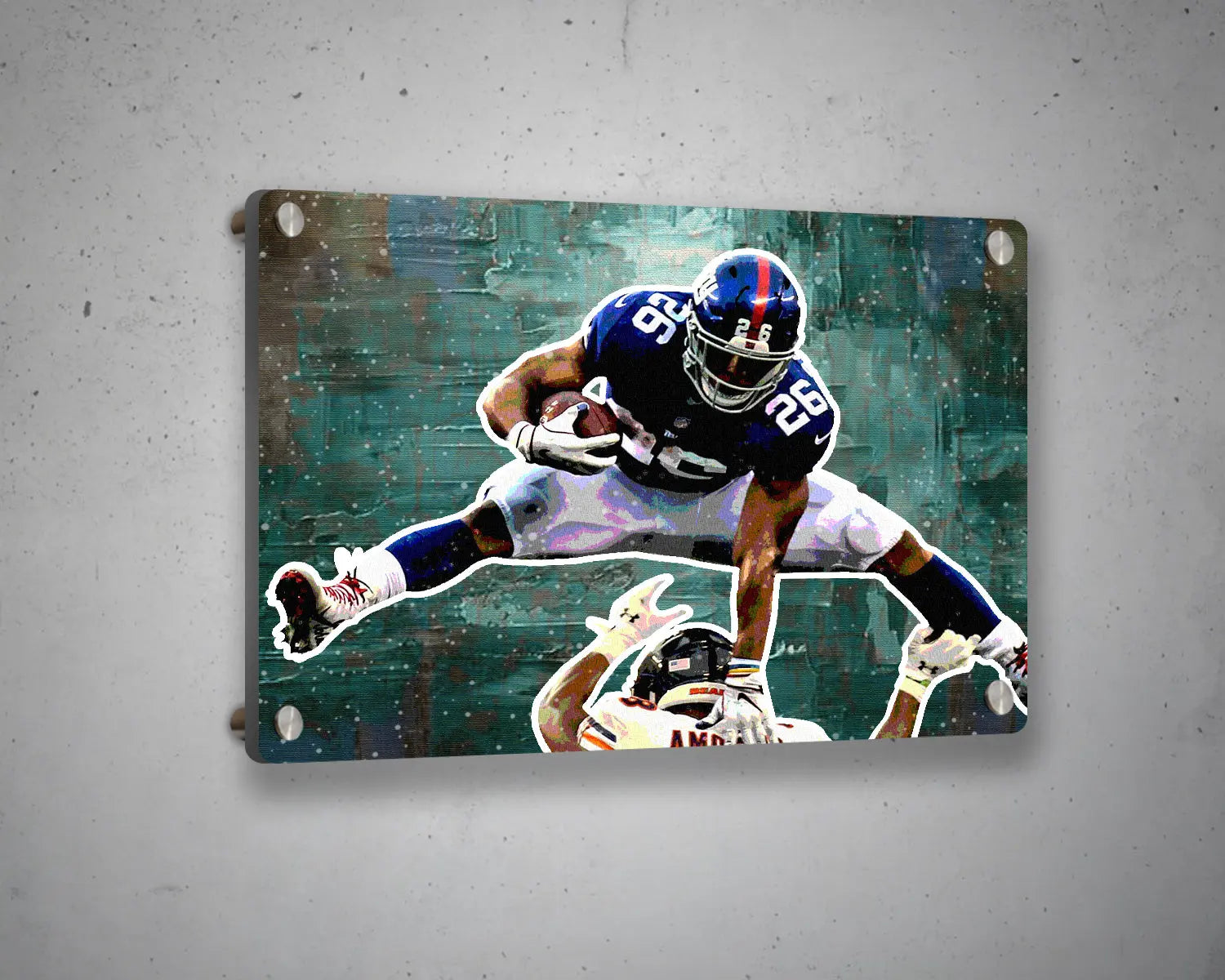 Saquon Barkley Multicolour Wall Art 