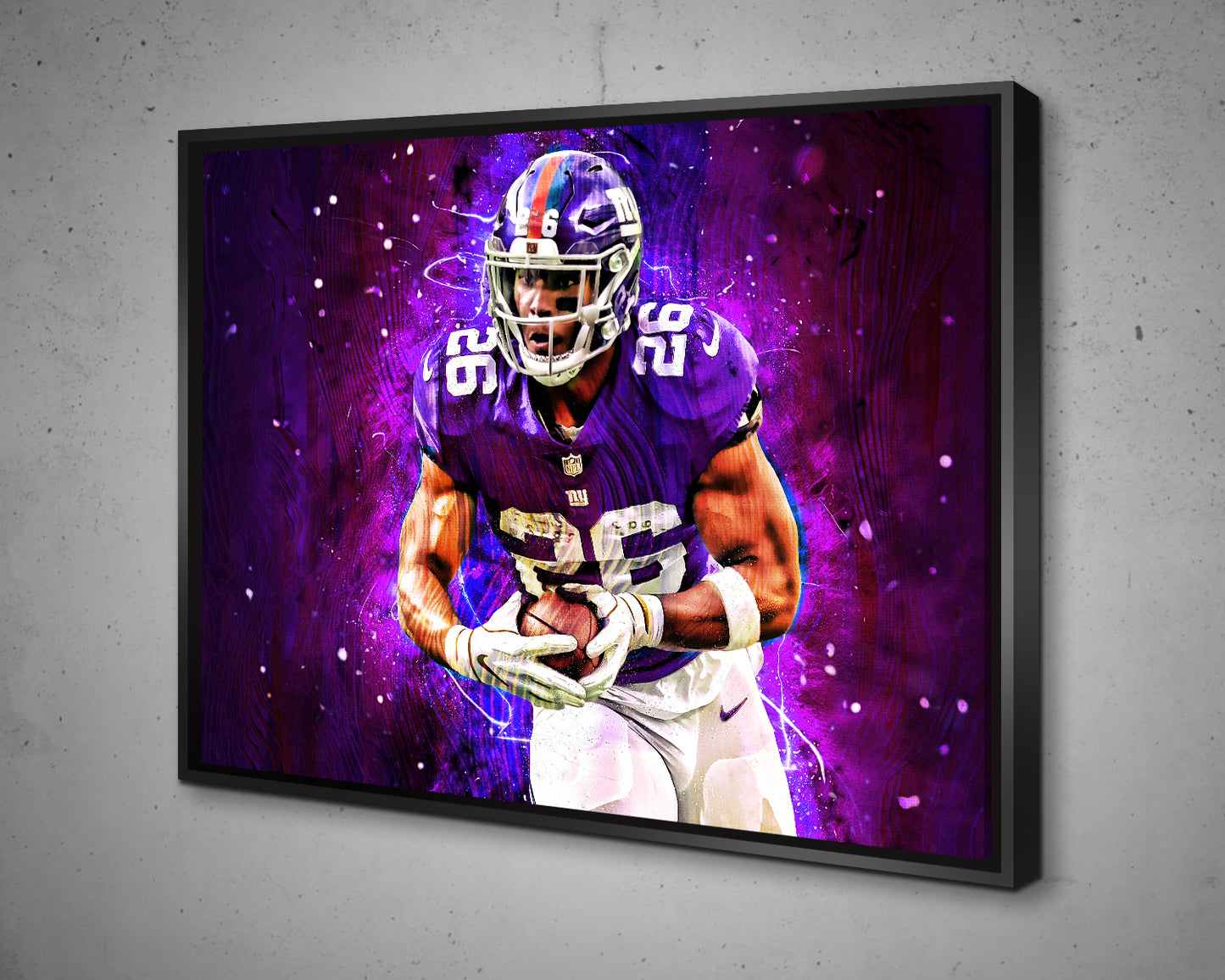 Saquon Barkley Multicolour Wall Art 