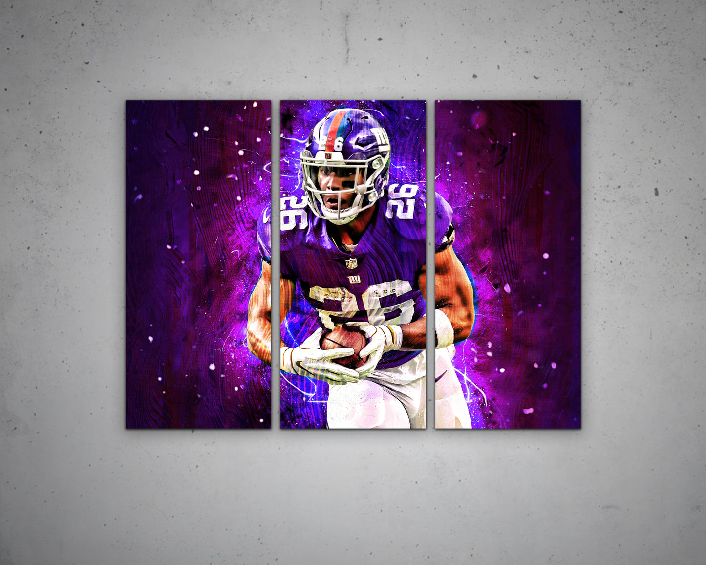 Saquon Barkley Multicolour Wall Art 