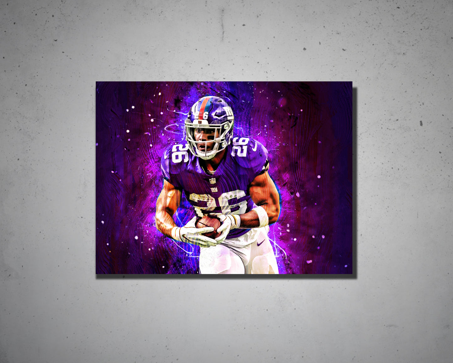 Saquon Barkley Multicolour Wall Art 