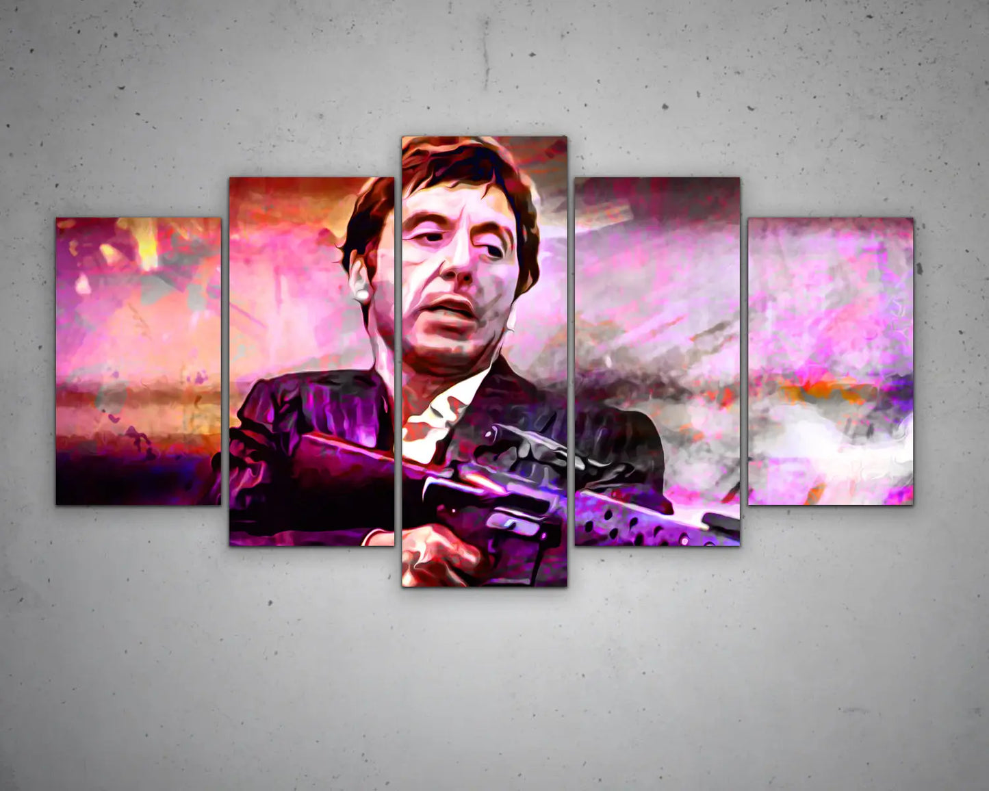 Scarface Multicolour Wall Art 