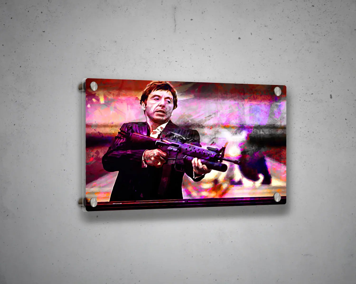 Scarface Multicolour Wall Art 