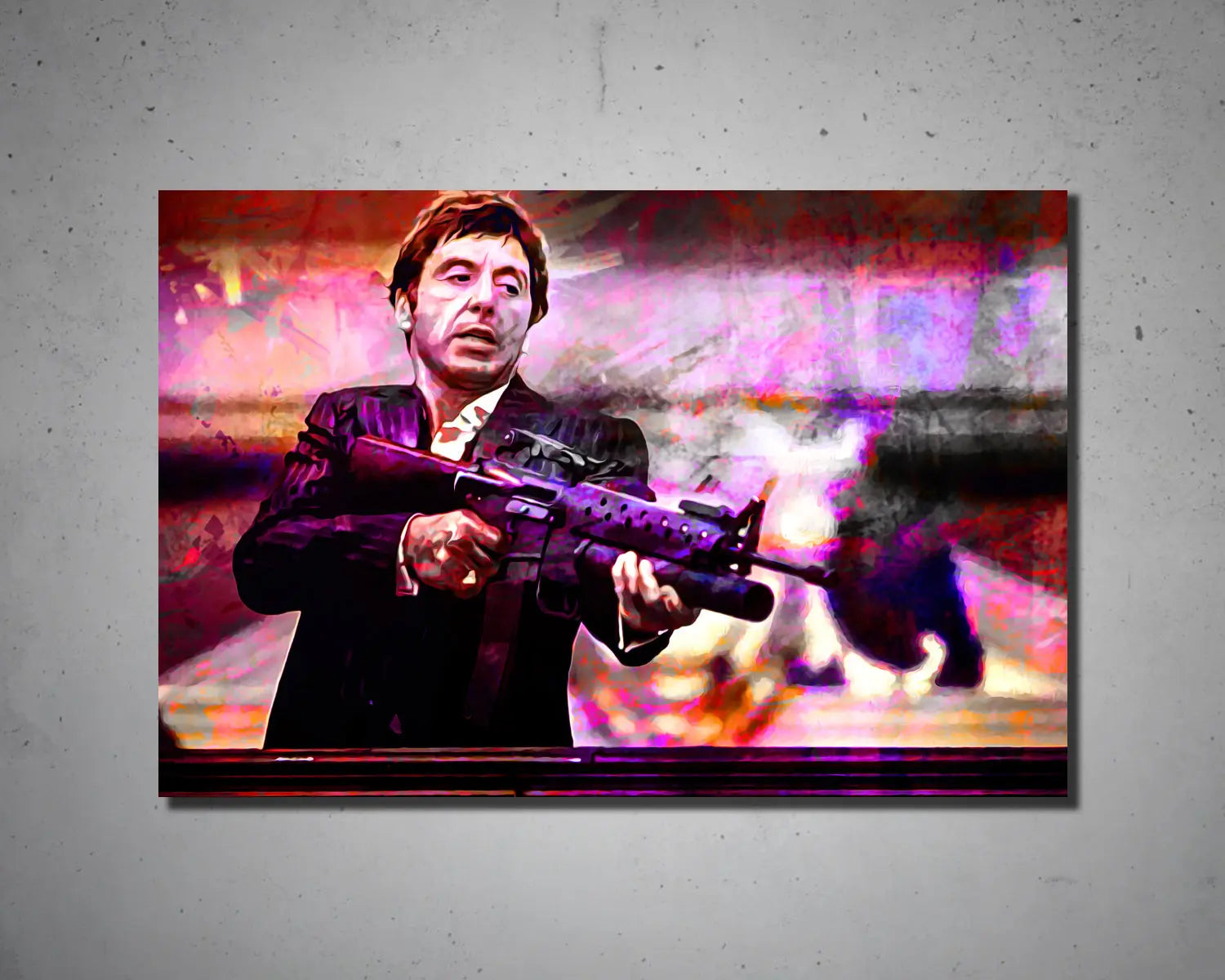 Scarface Multicolour Wall Art 