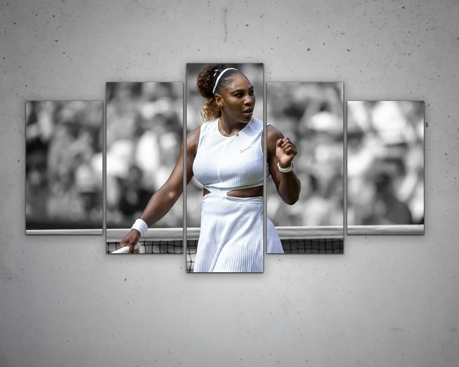 Serena Williams Black & White Canvas Art 