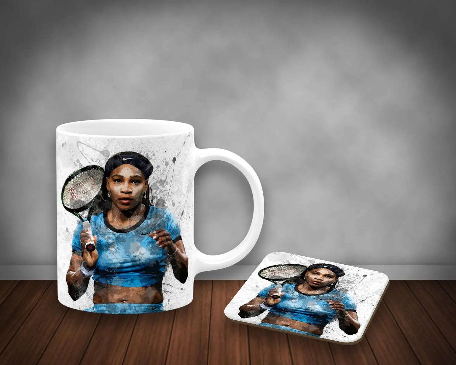 Serena Williams Splash Effect Mug and Coaster 