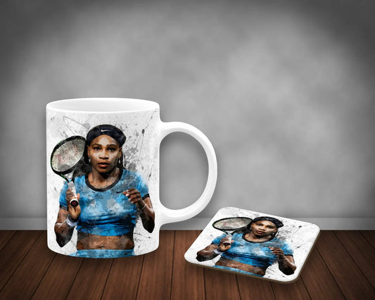 Serena Williams Splash Effect Mug and Coaster