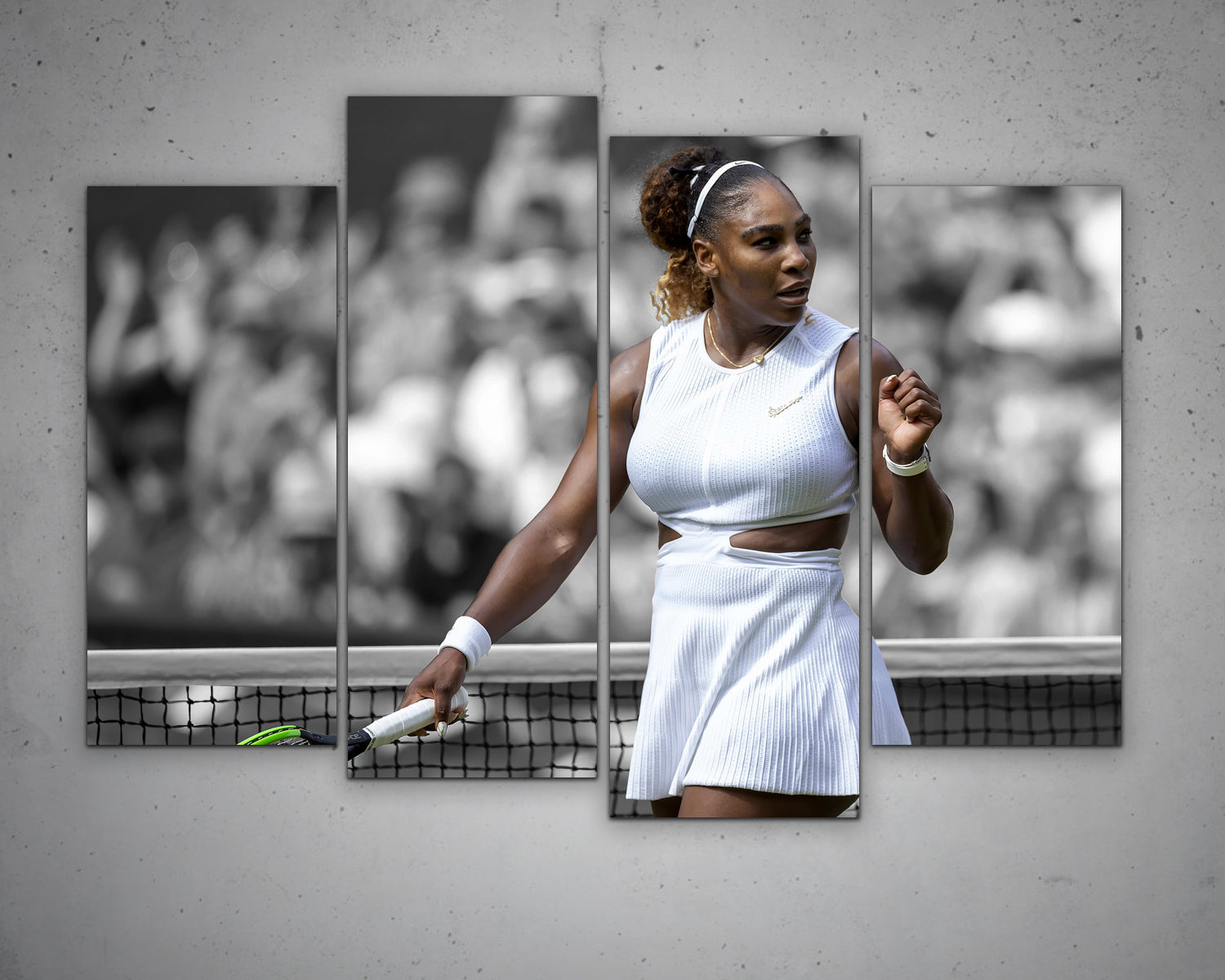 Serena Williams Black & White Canvas Art 
