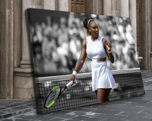 Serena Williams Black & White Canvas Art