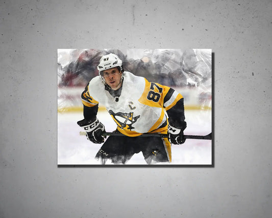 Sidney Crosby Multicolour Wall Art 