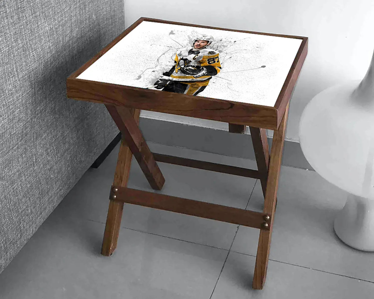 Sidney Crosby Splash Effect Coffee and Laptop Table 