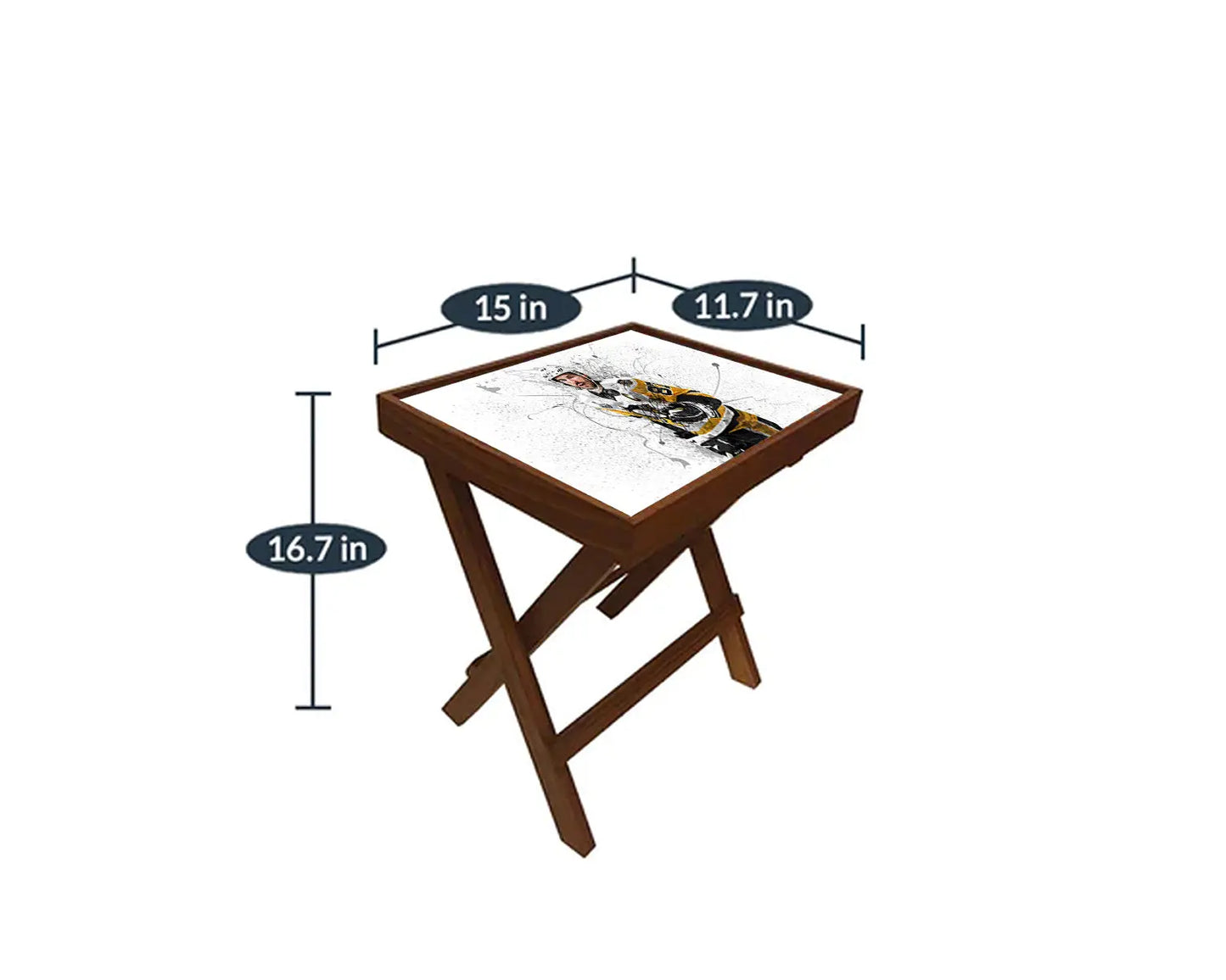 Sidney Crosby Splash Effect Coffee and Laptop Table 