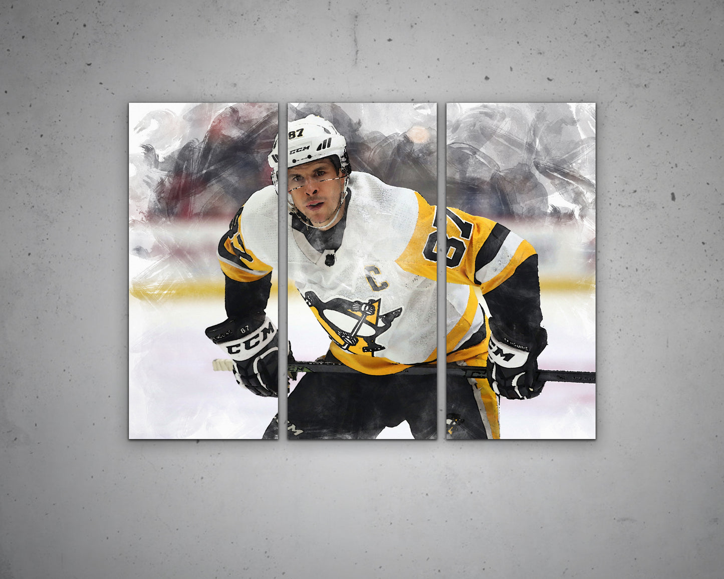 Sidney Crosby Multicolour Wall Art 