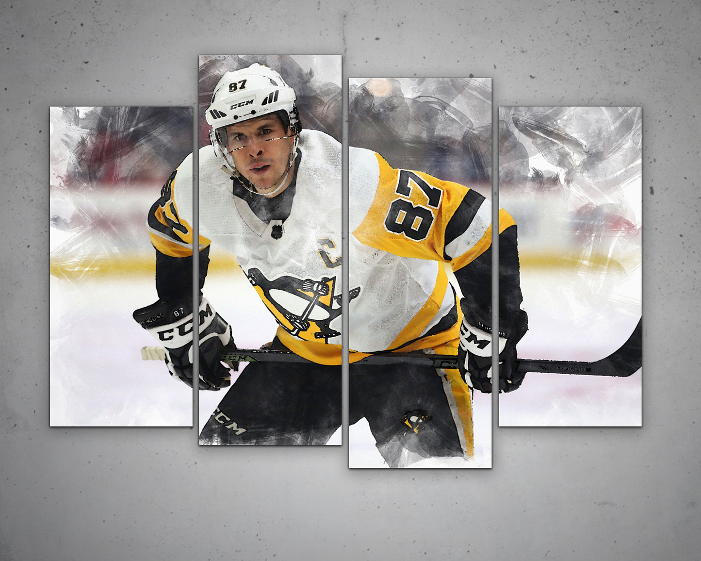 Sidney Crosby Multicolour Wall Art 