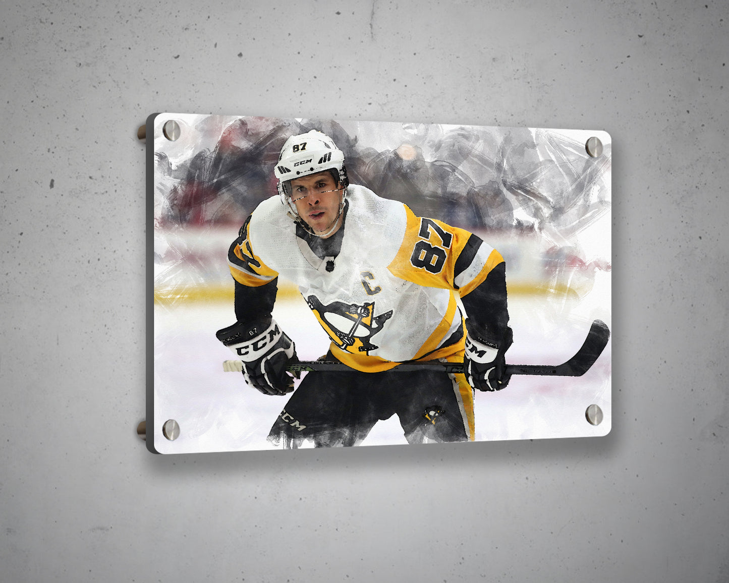 Sidney Crosby Multicolour Wall Art 