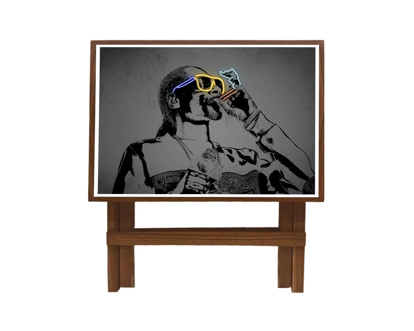 Snoop Dogg Neon Effect Coffee and Laptop Table 
