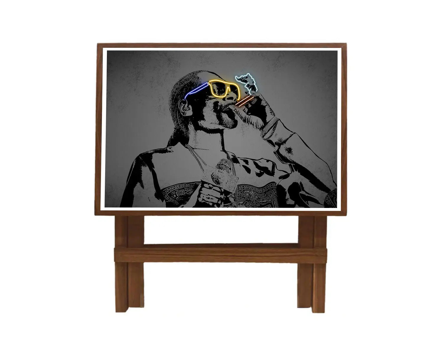 Snoop Dogg Neon Effect Coffee and Laptop Table 