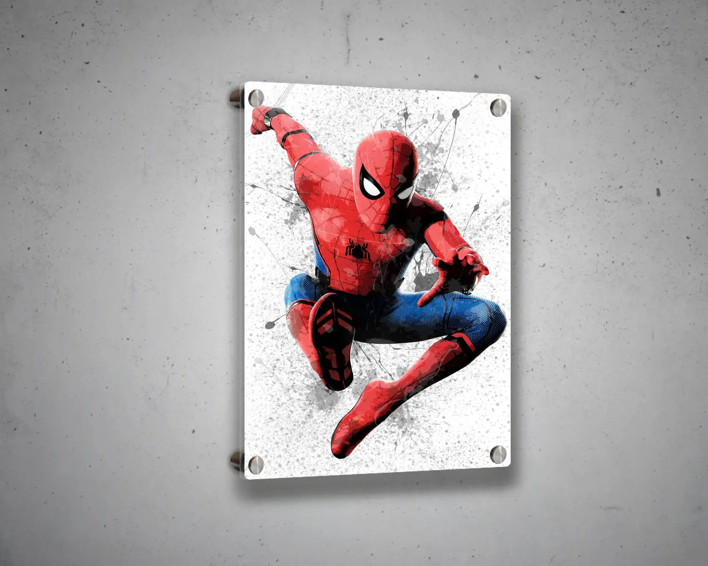 Spiderman Splash Effect Canvas Art 