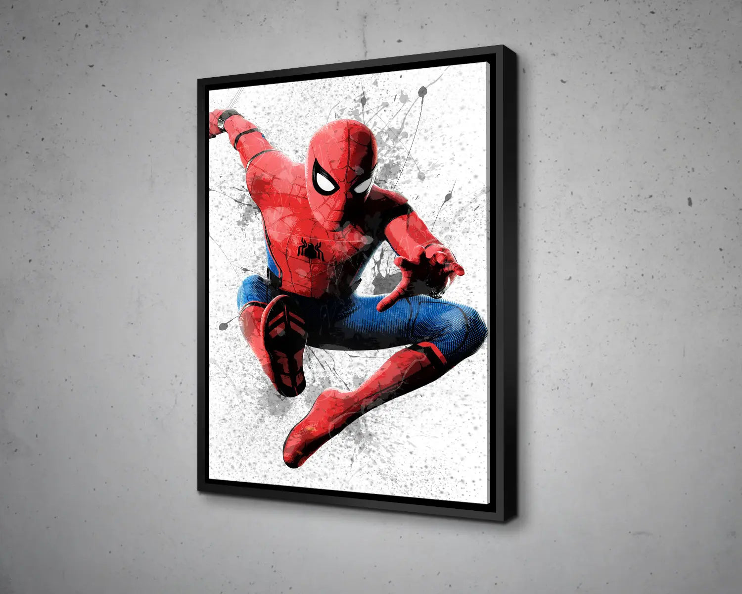 Spiderman Splash Effect Canvas Art 