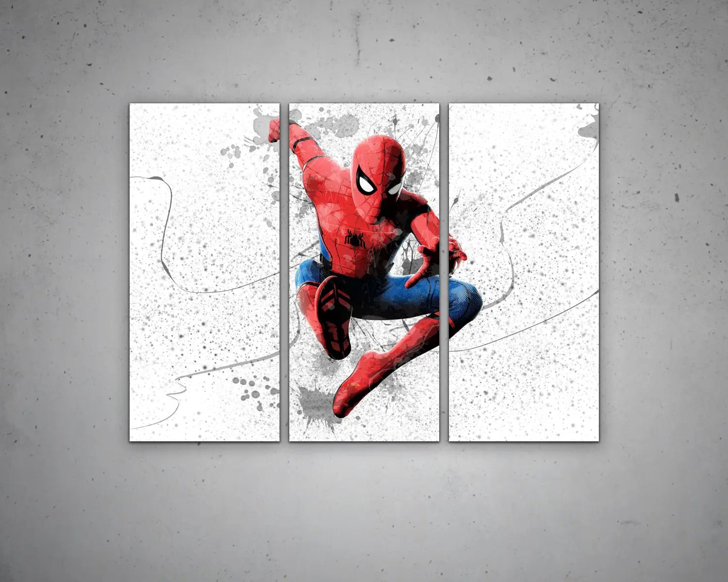 Spiderman Splash Effect Canvas Art 