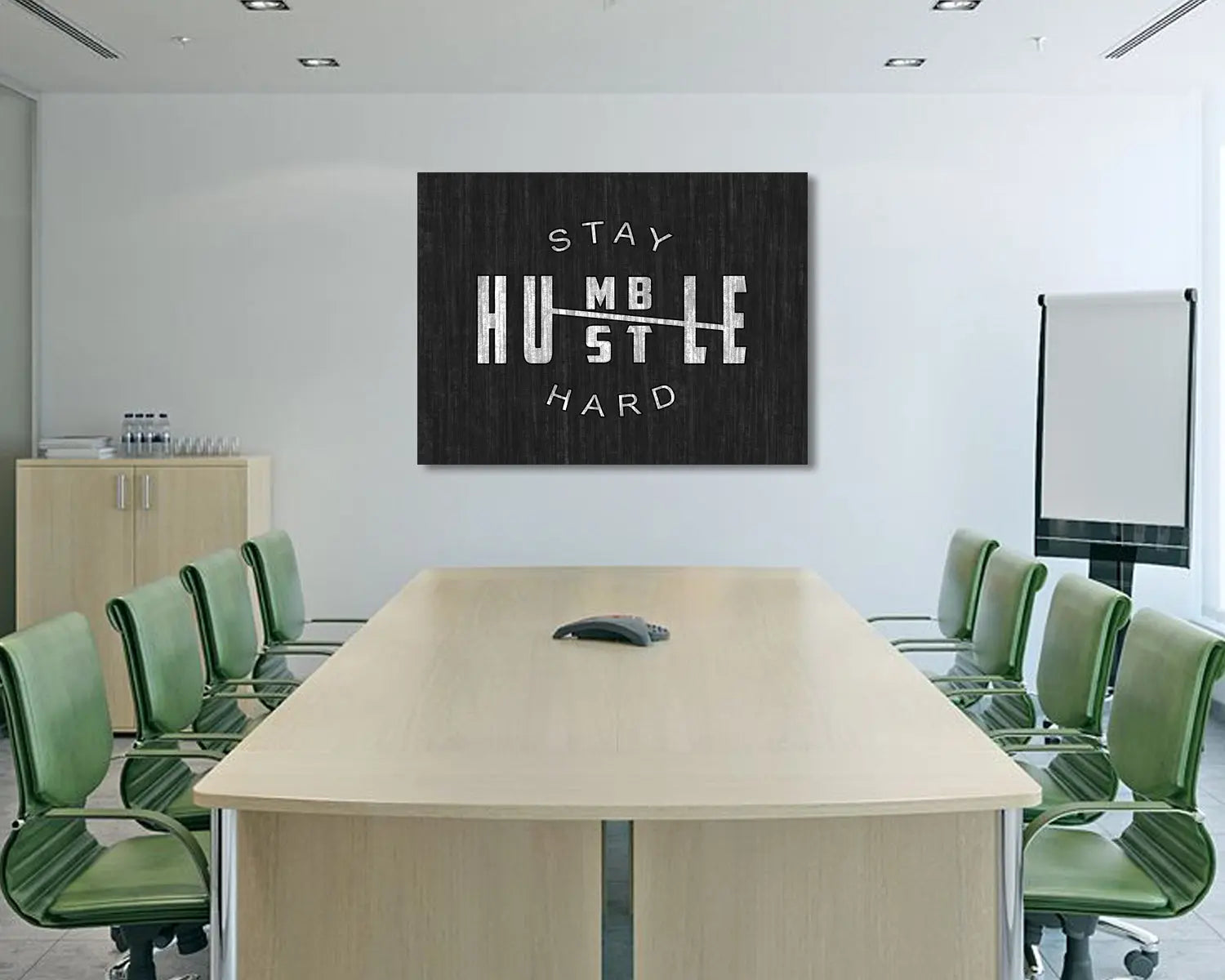 Stay Hustle Hard Canvas Wall Art 