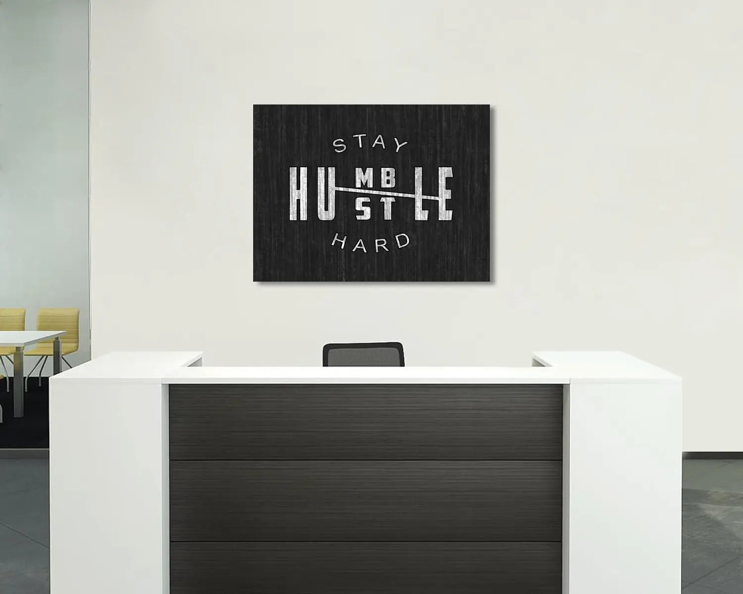 Stay Hustle Hard Canvas Wall Art 