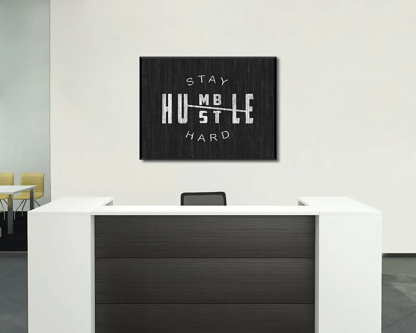 Stay Hustle Hard Canvas Wall Art 