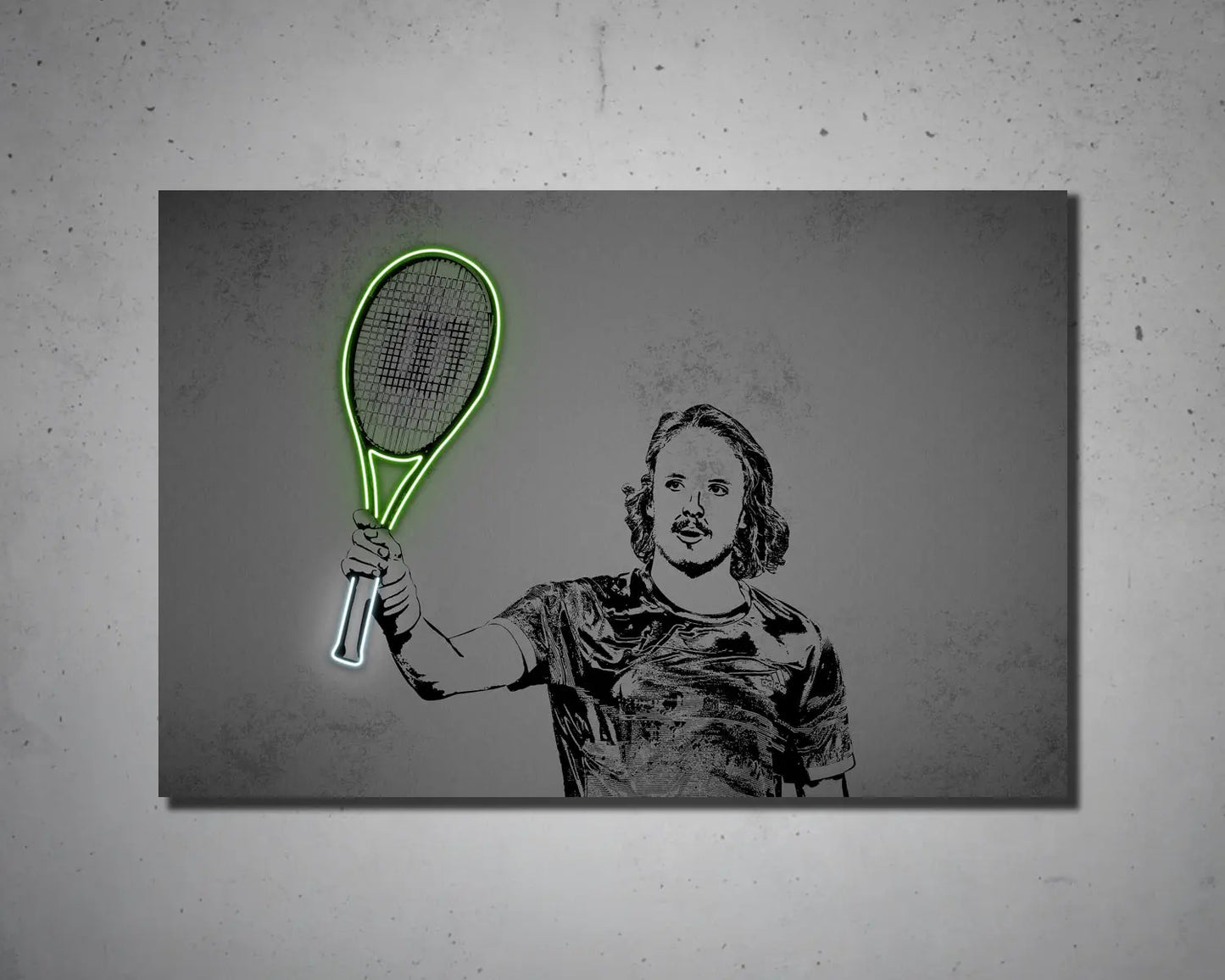 Stefanos Tsitsipas Canvas Wall Art 