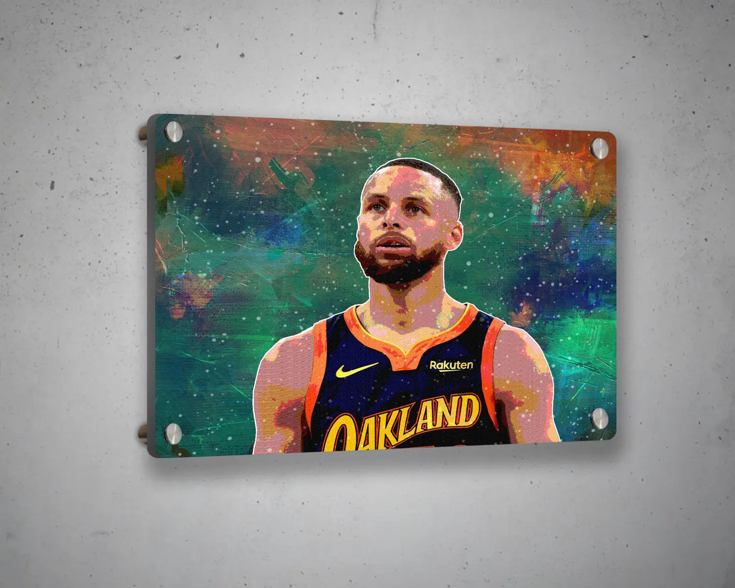 Stephen Curry Multicolour Wall Art 