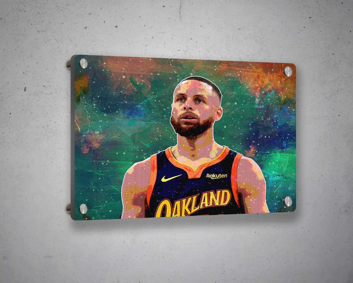 Stephen Curry Multicolour Wall Art 
