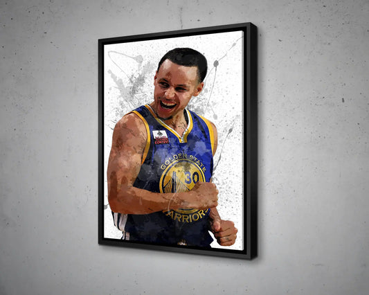 Stephen Curry Splash Effect Canvas Art 